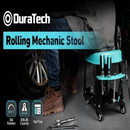 Duratech-DT503001-เก้าอี้ล้อเลื่อน-พร้อมที่เก็บเครื่องมือ